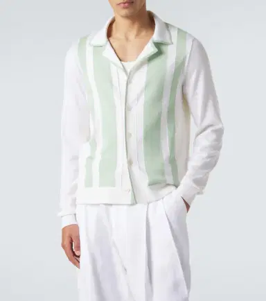Dolce & Gabbana Striped wool and silk shirt | Thumbnail 3