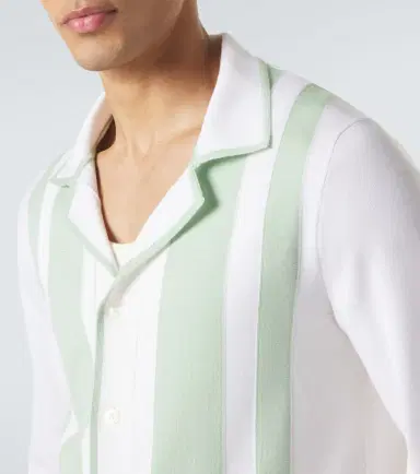 Dolce & Gabbana Striped wool and silk shirt | Thumbnail 4