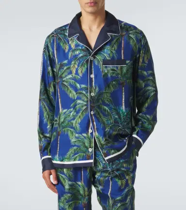 Dolce & Gabbana Printed silk twill shirt | Thumbnail 4
