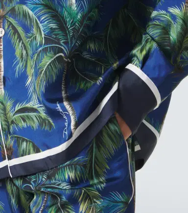 Dolce & Gabbana Printed silk twill shirt | Thumbnail 7