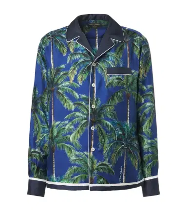 Dolce & Gabbana Printed silk twill shirt | Thumbnail 1