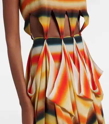 Loewe Paula's Ibiza striped silk maxi dress | Thumbnail 3