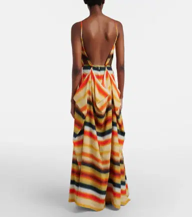 Loewe Paula's Ibiza striped silk maxi dress | Thumbnail 6