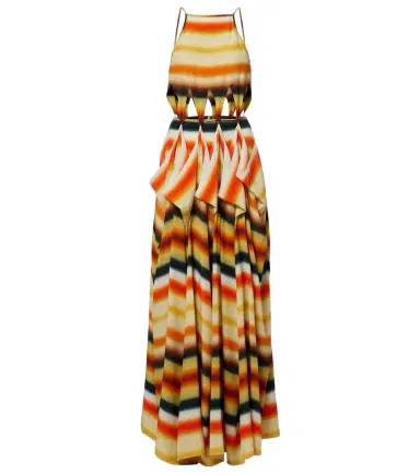 Loewe Paula's Ibiza striped silk maxi dress | Thumbnail 1