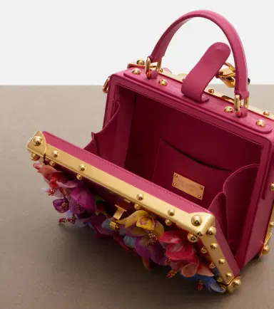 Dolce & Gabbana Dolce Box floral-appliqué leather box bag | Thumbnail 4 Dolce & Gabbana Dolce Box floral-appliqué leather box bag | Thumbnail 4