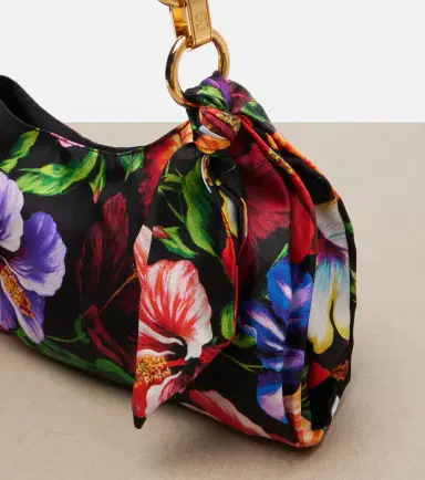 Dolce & Gabbana Small floral satin shoulder bag | Thumbnail 2