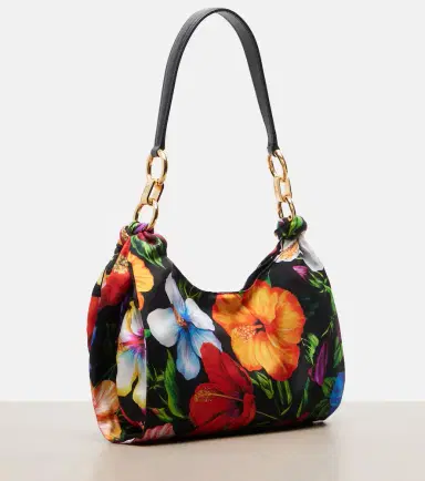 Dolce & Gabbana Small floral satin shoulder bag | Thumbnail 3