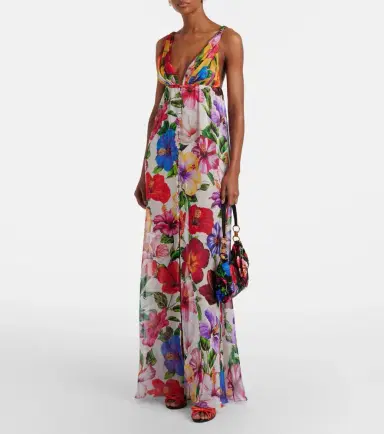 Dolce & Gabbana Small floral satin shoulder bag | Thumbnail 5