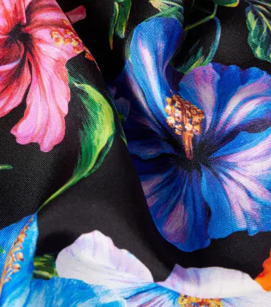 Dolce & Gabbana Floral silk twill scarf | Thumbnail 3
