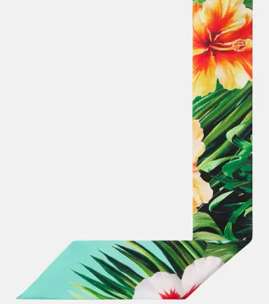 Dolce & Gabbana Floral silk twill scarf | Thumbnail 2