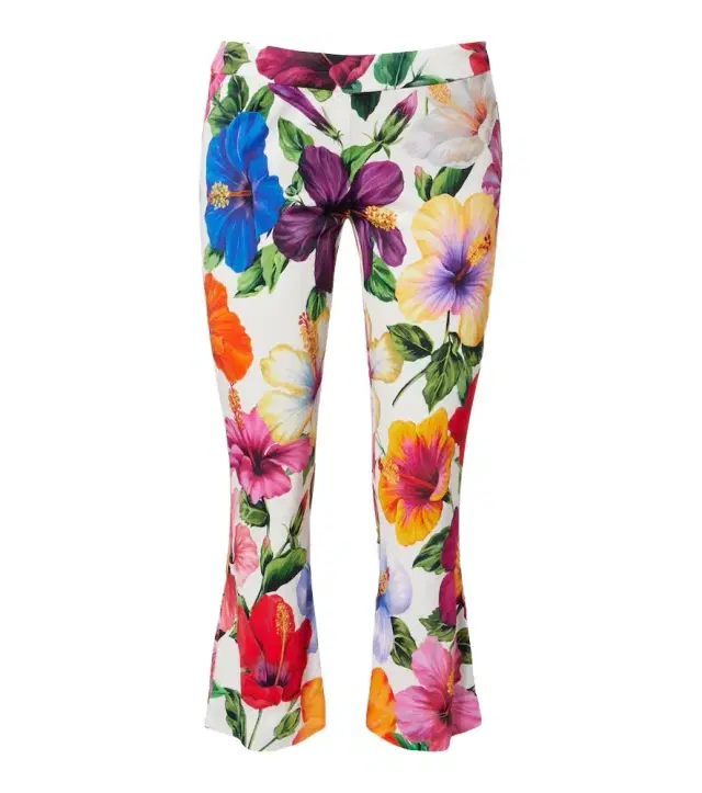 Floral capri pants