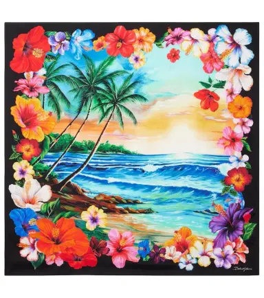 Dolce & Gabbana Printed silk twill scarf | Thumbnail 1