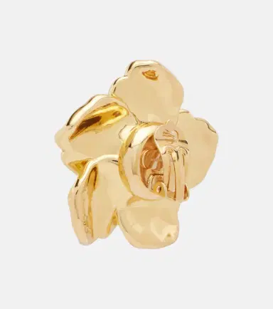 Dolce & Gabbana Floral enamel clip-on earrings | Thumbnail 4