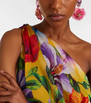 Dolce & Gabbana Embellished floral clip-on earrings | Thumbnail 5