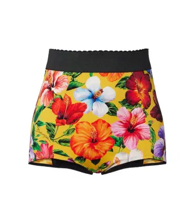 Dolce & Gabbana Floral silk-blend shorts | Thumbnail 1