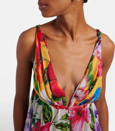 Dolce & Gabbana Floral silk chiffon top | Thumbnail 2