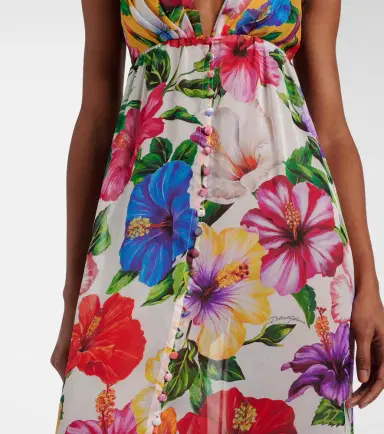 Dolce & Gabbana Floral silk chiffon top | Thumbnail 4