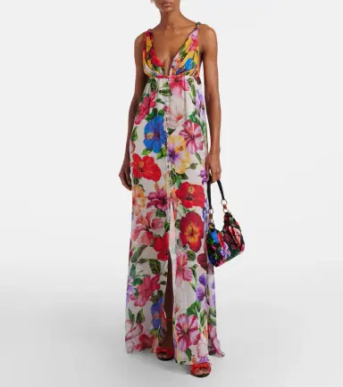 Dolce & Gabbana Floral silk chiffon top | Thumbnail 6