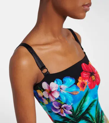 Dolce & Gabbana Printed silk-blend midi dress | Thumbnail 3