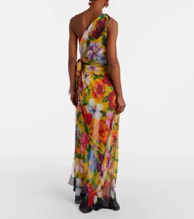 Dolce & Gabbana Floral one-shoulder silk gown | Thumbnail 4