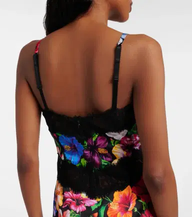 Dolce & Gabbana Floral silk and cotton-blend minidress | Thumbnail 2