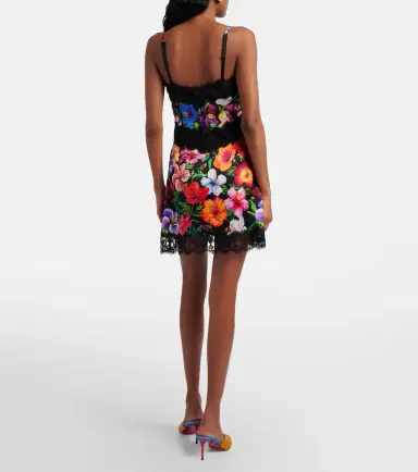 Dolce & Gabbana Floral silk and cotton-blend minidress | Thumbnail 6