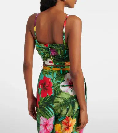 Dolce & Gabbana Bow-detail floral cotton bra top | Thumbnail 3