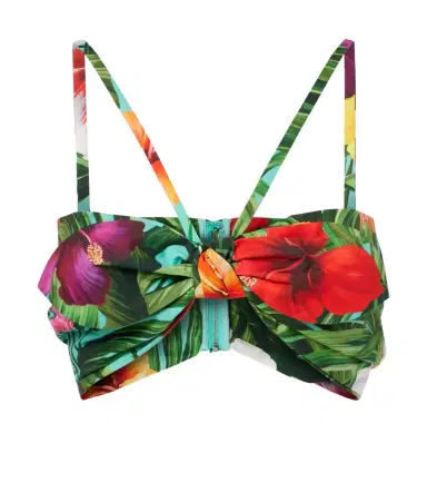 Dolce & Gabbana Bow-detail floral cotton bra top | Thumbnail 1