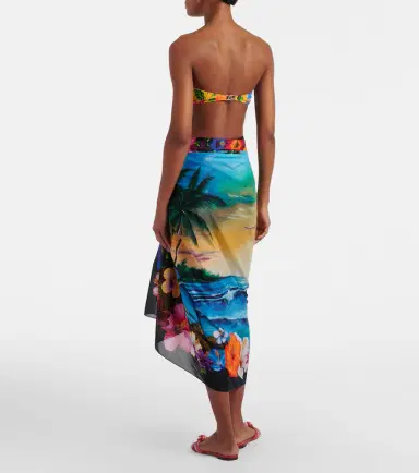 Dolce & Gabbana Floral cotton beach cover-up | Thumbnail 4
