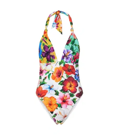 Dolce & Gabbana Floral halterneck swimsuit | Thumbnail 1
