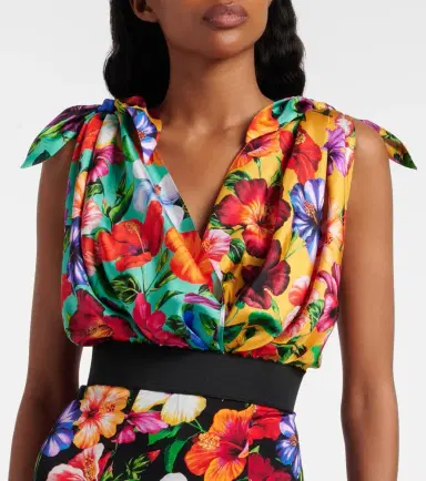 Dolce & Gabbana Floral silk-blend playsuit | Thumbnail 2