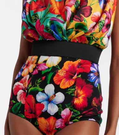 Dolce & Gabbana Floral silk-blend playsuit | Thumbnail 4