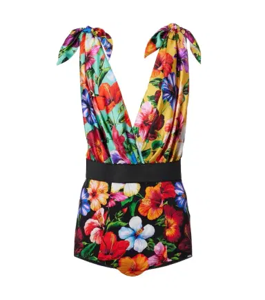 Dolce & Gabbana Floral silk-blend playsuit | Thumbnail 1
