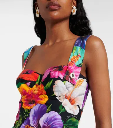 Dolce & Gabbana Floral cotton minidress | Thumbnail 3