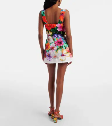 Dolce & Gabbana Floral cotton minidress | Thumbnail 4