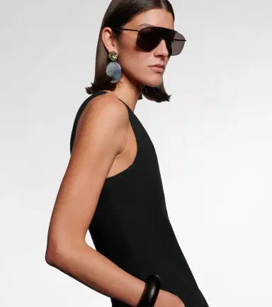 Alaïa Alaïa Lettering Logo aviator sunglasses | Thumbnail 4