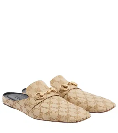 Gucci Ragazzo GG canvas mules | Thumbnail 1