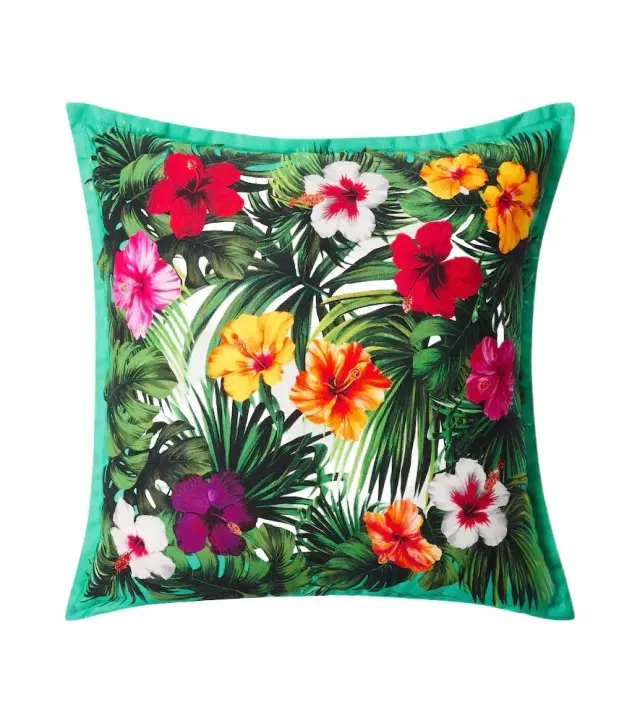 Dolce & Gabbana Casa Floral cotton canvas cushion