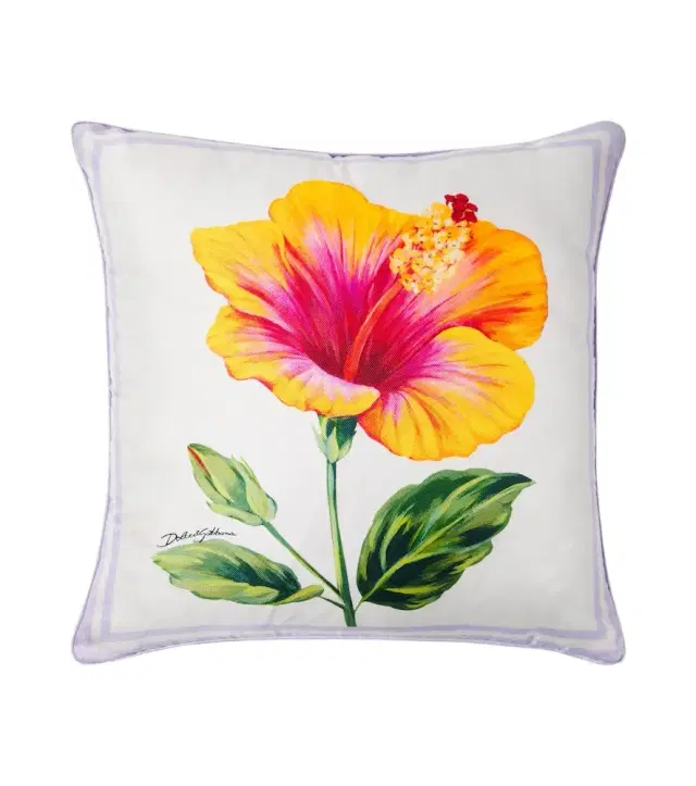 Dolce & Gabbana Casa Floral cotton canvas cushion