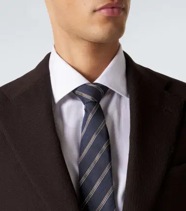 Canali Striped silk and wool tie | Thumbnail 3 Canali Striped silk and wool tie | Thumbnail 3
