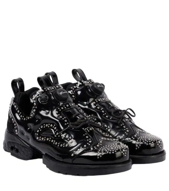 Noir Kei Ninomiya Studded brogue sneakers