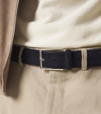 Canali Suede belt | Thumbnail 4 Canali Suede belt | Thumbnail 4