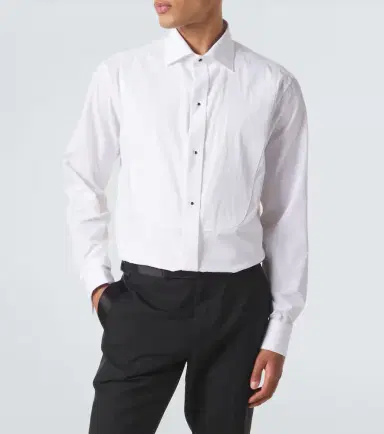 Canali Cotton tuxedo shirt | Thumbnail 2 Canali Cotton tuxedo shirt | Thumbnail 2