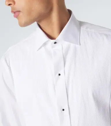 Canali Cotton tuxedo shirt | Thumbnail 4 Canali Cotton tuxedo shirt | Thumbnail 4