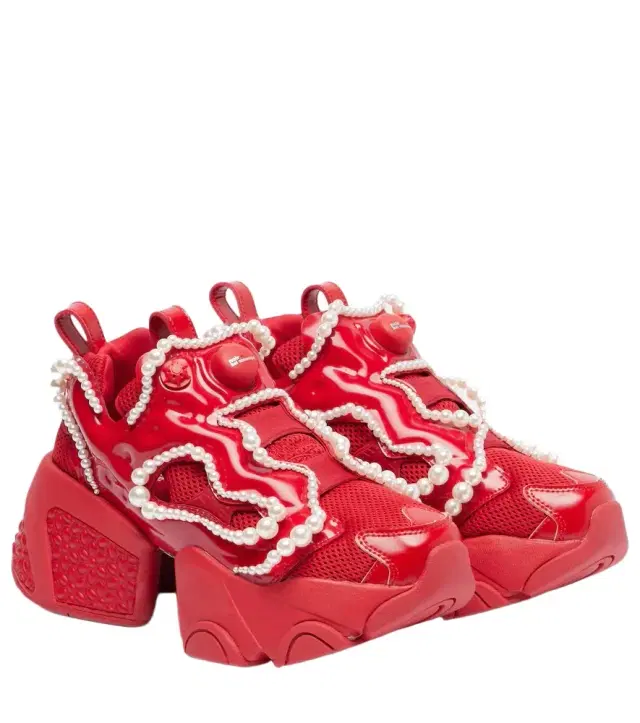 x Reebok embellished platform sneakers