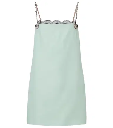 Valentino Crepe Couture embellished minidress | Thumbnail 1 Valentino Crepe Couture embellished minidress | Thumbnail 1
