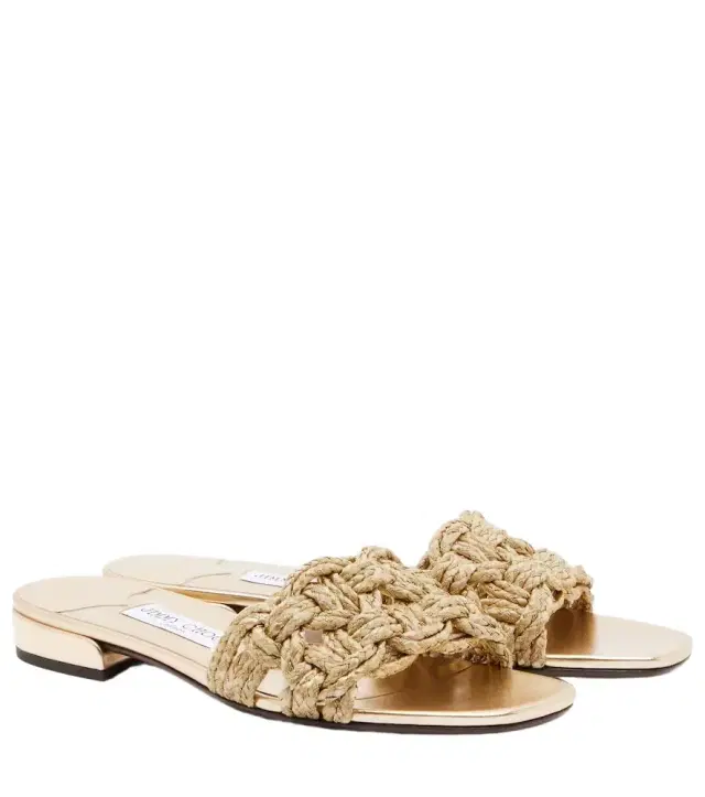 Jimmy Choo Chara woven slides