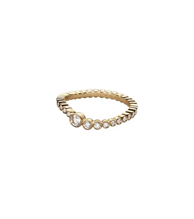 Sophie Bille Brahe Sky 18kt gold ring with diamonds