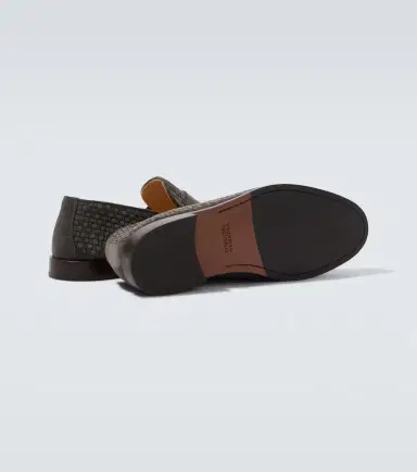 Brunello Cucinelli Woven suede penny loafers | Thumbnail 3