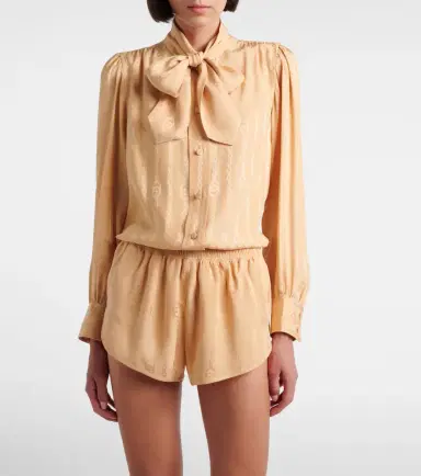 Gucci Interlocking G silk jacquard shorts | Thumbnail 2